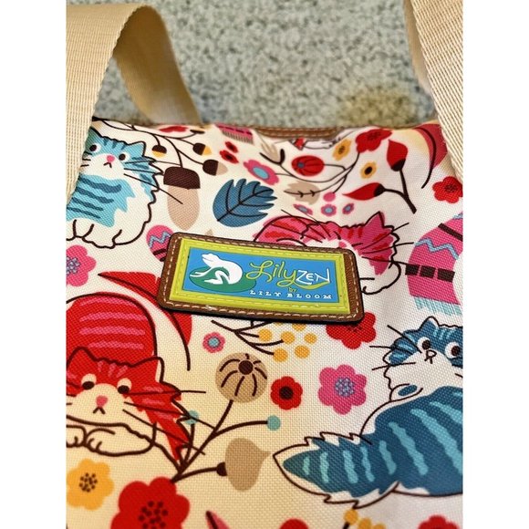 Lily Bloom Bags Lily Zen By Lily Bloom Boho Cat Meow Overnighter Duffle Travel Bag Carry On